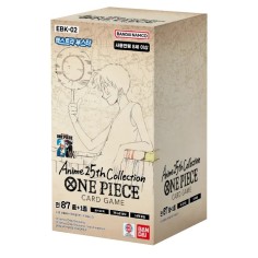 Booster Box EBK02 Anime 25th Collection One Piece edición coreana, 24 sobres
