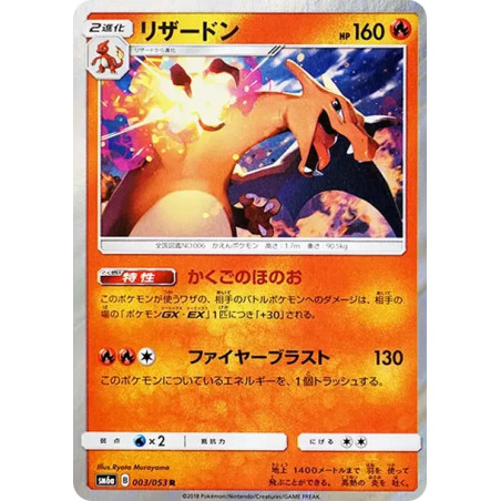 PSA10 Charizard R [SM6a 003/053](Enhanced Expansion Pack “Dragon Storm”)
