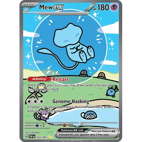 PSA10 Mew ex SIR [PAF EN 232/091](Scarlet & Violet “Paldean Fates”)