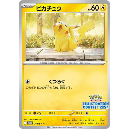 PSA10 Pikachu [SV-P 242](Promo Card Pack “Illustration Contest 2024 Promo Card Commemoration Campaign for Award-Winning Works”)